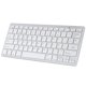 thumbnail image 1 of Ultra-Slim Wireless Bluetooth Keyboard (Spanish Language) for Android Windows iOS - Silver, 1 of 5