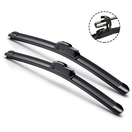 16" 16" Combo ALL SEASON U or J Hook BRACKETLESS WINDSHIELD WIPER BLADES