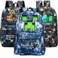 thumbnail image 6 of Minecraft Backpack for Students My World Creeper Large Capacity Backpack Enderman Double Shoulder Bag, 6 of 11