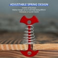 thumbnail image 6 of Yucurem 4Pcs Deck Tie Down Tent Stakes Aluminium Alloy with Spring Buckle Tent Awnings (Red), 6 of 8