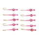 thumbnail image 3 of Plantillas de señuelo de pesca, 10 Uds., plantilla de anzuelo de hielo de invierno de acero rico en carbono rosa para peces, 3 of 10