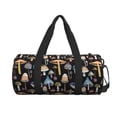 thumbnail image 2 of Haiem Mushrooms and Autumn Leaves Pattern Gym Bag for Women Men, Waterproof Travel Duffel Bags, Personal Item Travel Bag Weekender Bag with Shoes Compartment & Wet Pocket, 2 of 8