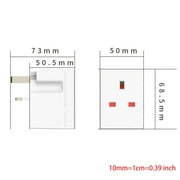 3 Way Triple Plug Adaptor - Multi Plugs Extension Sockets Adapter - UK 3 Pin