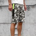thumbnail image 5 of Abcnature Men's Athletic Shorts, Sports Gym Running Short Pants, Mens Summer Casual Fitness Bodybuilding Camouflage Printed Sports Shorts, Cargo Casual Hiking Shorts Gray XL, 5 of 6