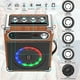 thumbnail image 5 of JAUYXIAN Altavoz Bluetooth con dos micrófonos inalámbricos, altavoz exterior con subwoofer/Tweeter, sistema de altavoces PA portátil con control remoto, luces Discol, FM, REC para el hogar, fiesta, 5 of 5