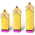 thumbnail image 1 of 3 Pcs Wooden Pencil Block Signs Wood Pencil Tabletop Decor for Back to School Classroom Desk Table Decorations, 1 of 5