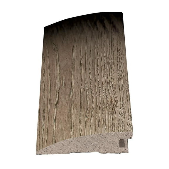 Flush Reducer - 1/2" Thick x 2" Wide x 78" Long Solid Wood American Hickory - For Flooring Color Woodbridge
