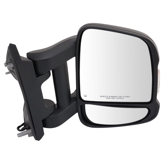 TRQ Passenger Side Power Heated Mirror Textured Black Fits 2014-2024 Ram ProMaster 1500 CH1321547