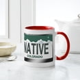 thumbnail image 6 of CafePress - NATIVE Colorado License Plate Mug - 11 oz Ceramic Mug - Novelty Coffee Tea Cup, 6 of 6