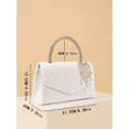 thumbnail image 7 of RUMANLAND Women's Rhinestone Handle Clutch Purse Sparkle Crystal Tassel Evening Bag for Wedding Party, 7 of 7