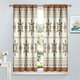 Boho Skull Curtains for Bedroom, Southwestern Ethnic Aztec Window