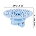 thumbnail image 3 of Bathroom Floor Drain Round Floor Drain Hair Trap for Drain Insect & Odor Prevention Filter & Blockage Prevention Quick Drainage Short Universal Drain Trap Blue, 3 of 6
