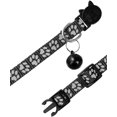 thumbnail image 2 of Cat Anti Strangulation Collar, 2 Pcs Adjustable Reflective Collar For Cat Kitten Puppy With Bell And Safety Buckle, 19-32Cm Black, 2 of 5