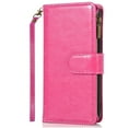 thumbnail image 4 of TJS for Samsung Galaxy A17 5G Phone Case, Luxury Wallet Card ID Zipper Money Holder Cover for Galaxy A17 5G (Pink), 4 of 5