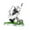White Black, variant on jinwen Golf Bag Miniature Pen Holder Golf Souvenir 20x12x20cm for Home Office Decor White Green