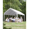 thumbnail image 3 of Towallmark 13'x20' Heavy-Duty Portable Garage Carport – 4-Door Oversized Shelter for Trucks, RVs & SUVs, 3 of 8
