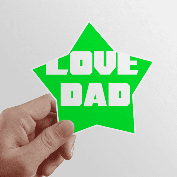 Like Love Dad Father Faly Star Sticker Paster Vinyl Car Tags Decoration Decal