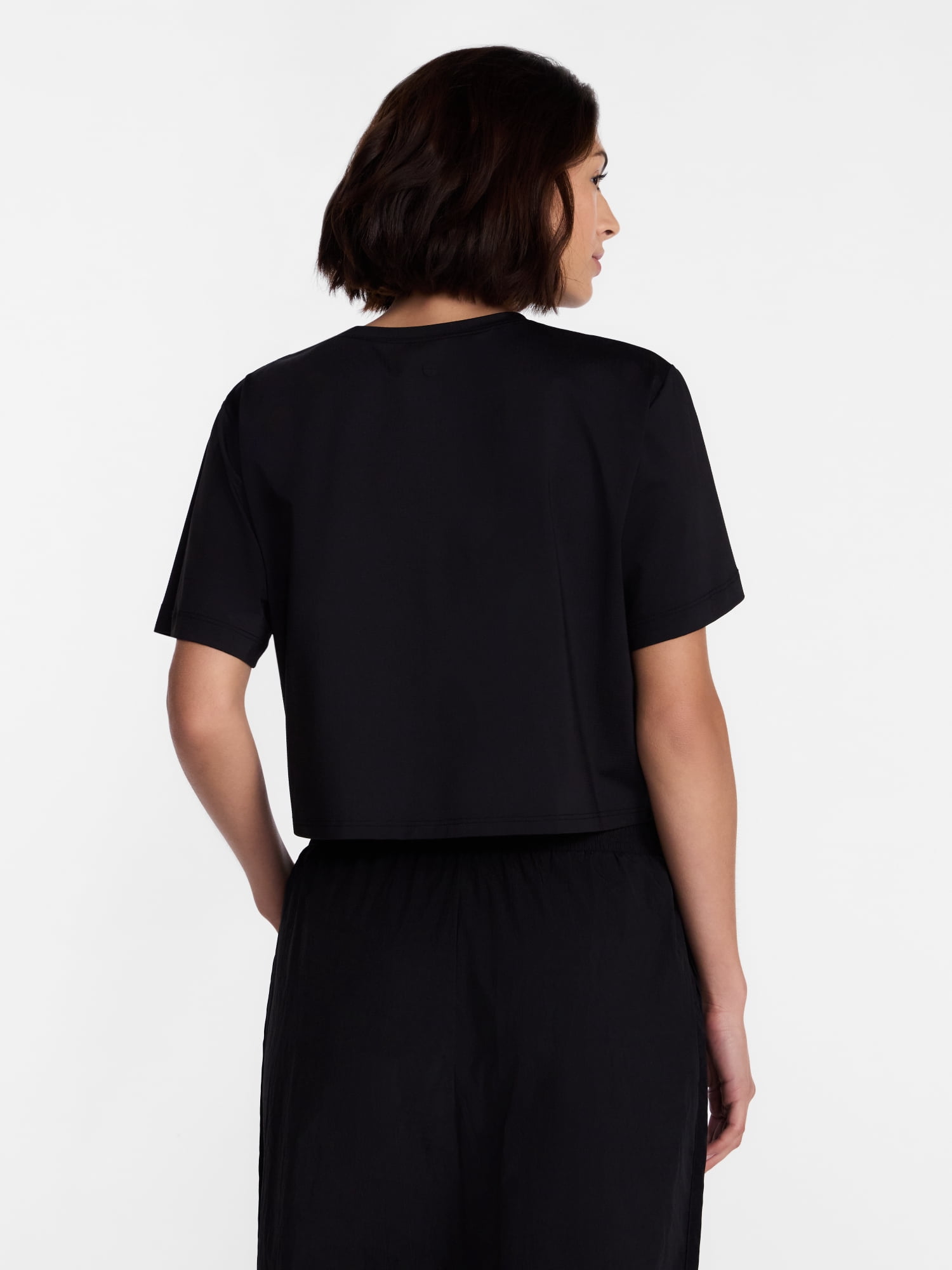 Avia Women's Cropped Boxy Tee with Short Sleeves, Sizes XS-XXXL
