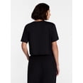 thumbnail image 4 of Avia Women's Cropped Boxy Tee with Short Sleeves, Sizes XS-XXXL, 4 of 6