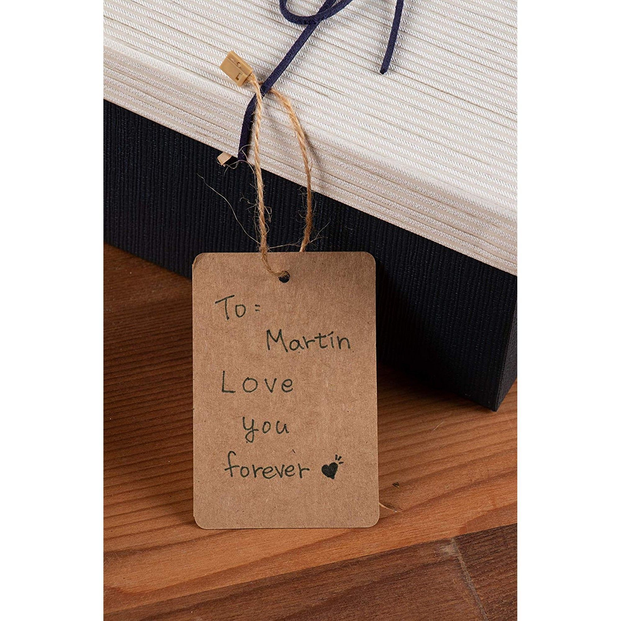 Merchandise Tags 200Pack Kraft Paper Tags with Hang Tag String