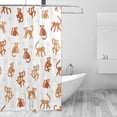 thumbnail image 2 of FREEAMG Cute Monkeys Shower Curtain with Hooks, Waterproof Washable Fabric Shower Curtain for Bathroom Bathtub Decor, 60"x 72", 2 of 6
