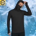 thumbnail image 2 of Riecok Long Sleeve Shirts for Men UPF50+ Sun Protection Pullover Breathable Quick Dry Tops with Thumbholes Hiking Clothes Black S, 2 of 8