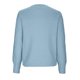 thumbnail image 5 of Jersey de punto grueso con cuello redondo y mangas abullonadas largas para mujer - Top con pompones, poliéster, conjunto de otoño/invierno, tallas grandes, 5 of 8