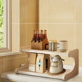 thumbnail image 4 of InsCrazy Desk Organizer Wooden Mug Rack Countertop Coffee Cup Rack Mug for Living Room, Bedroom, Office, Home Workshop, 4 of 6