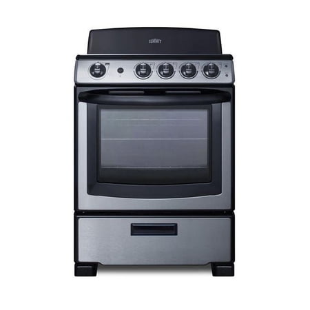 Summit Appliance PROEL24SS 24 in. Wide Electric Coil Range