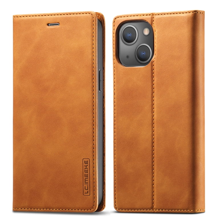 Compatible with iPhone 13 Wallet Case, PU Leather Flip Folio Case