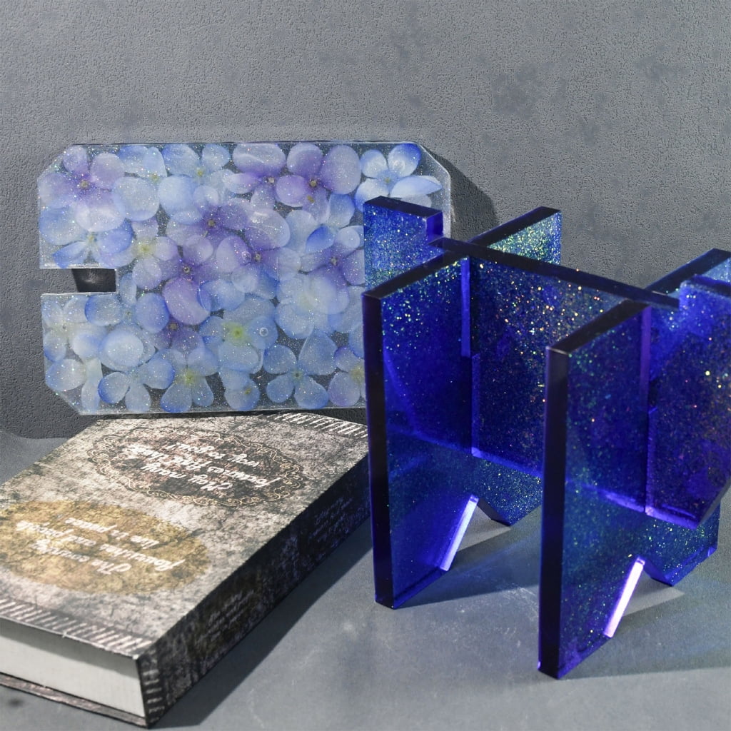 Resin Table Mold Rectangular Epoxy Resin Silicone for Small Stool Splicing Designs Easy Release Mol