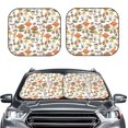 thumbnail image 2 of Disketp 2 Piece Mushrooms Pattern Windshield Sunshades,Folding Windshield Sun Shade For Car Suv Trucks Sedan,Blocks Uv Rays Sun Visor Protector-Large, 2 of 7