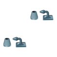 thumbnail image 4 of Injueey Tope de puerta de silicona ABS, pegatina sin perforaciones, puerta oculta, tope de puerta automático, protectores de pared, tope de Type1 NO1, 4 of 6