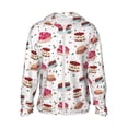 thumbnail image 1 of Balery Birthday Cake Sudadera ligera de manga larga con capucha y protección solar UPF 50+ para hombre y mujer, ideal para pesca y running-Large, 1 of 7