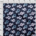 thumbnail image 3 of oneOone Rayon Sky Blue Fabric Floral & Sewing Craft Projects Fabric Prints By Yard 56 Inch Wide, 3 of 5