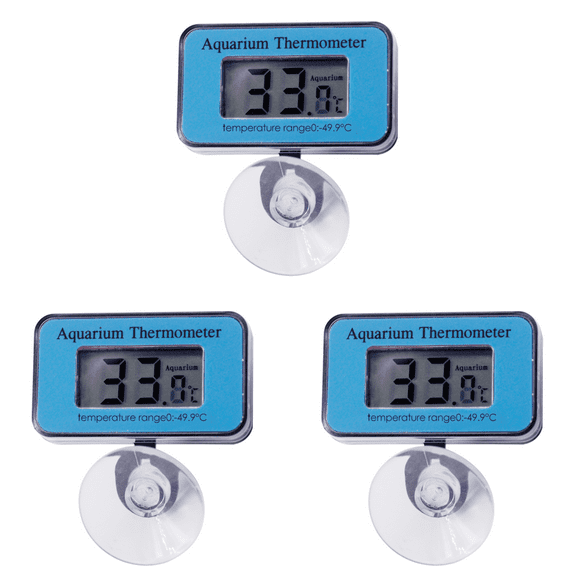 Peggybuy LCD Digital Fish Tank Aquarium Suction Submersible Thermometer Temp Meter