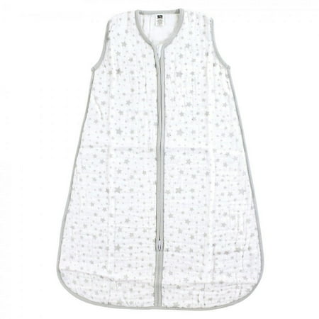 UPC: 0660168519532 | Hudson Baby Infant Muslin Cotton Sleeveless Wearable Sleeping Bag  Sack  Blanket  Gray Stars  12-18 Months