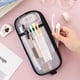thumbnail image 5 of Grid Mesh Pen Estuche Para Lápices Maquillaje Bolsa De Color Bolsa De Cosméticos Multiusos Para La Escuela Adolescentes Niñas Estuche Transparente Para Bolígrafos Bolsa De Papelería Para Adluts Guardurnaity EL017743-06, 5 of 5