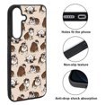 thumbnail image 2 of WIRESTER Shockproof Soft Rubber Cover Case for Samsung Galaxy S25 FE 5G 6.7" 2025, Brindle Brown English Bulldog Funny Playful Postures On Brown, 2 of 5