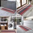 thumbnail image 2 of Red and Blue Christmas Knitted Pattern Kitchen Rug Mat,Kitchen Runner Rugs Non Skid Washable,Decorative Kitchen Floor Mats for Kitchen,Sink,Laundry,17"X47", 2 of 5
