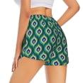 thumbnail image 3 of Haiem Peacock'S Tail Women's 2 in 1 Running Shorts - Lightweight Athletic Workout Gym Yoga Breathable Sports Shorts Liner with Phone Pockets-Large, 3 of 9