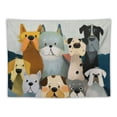 thumbnail image 5 of Orinice Dogs Bed Annabel Kidston Tapestry Wall Hanging Unique Style Graphic Tapestries Home Wall Decor Art for Living Room Bedroom Apartment Farmhouse Dorm 60x50inch, 5 of 6