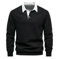 thumbnail image 1 of Uinagy Men's Long Sleeve Polo Neck Sweatshirt Men's Sweatshirt, 1 of 2