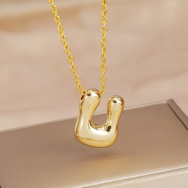 Collar para Mamá,Collar de Letra Inicial de Oro Joyería de Aleación Personalizada para Ella,Regalo para el Aniversario Del Cumpleaños de la Madre,Collar Inicial de Oro,,