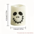 thumbnail image 4 of 1pc/6pcs Halloween Flameless Wishing Color Changing Candles Lights, Battery Operated LED Tea Wax Halloween Home Decor Gifts (Battery Not Included), 4 of 5