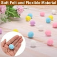 thumbnail image 2 of Uxcell 2pcs Pom Pom Garland 6.6 Ft 30 Balls for Craft Decoration(White, Pink, Purple), 2 of 4
