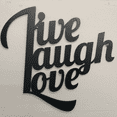 thumbnail image 5 of Live Laugh Love - Metal Wall Art, 5 of 5