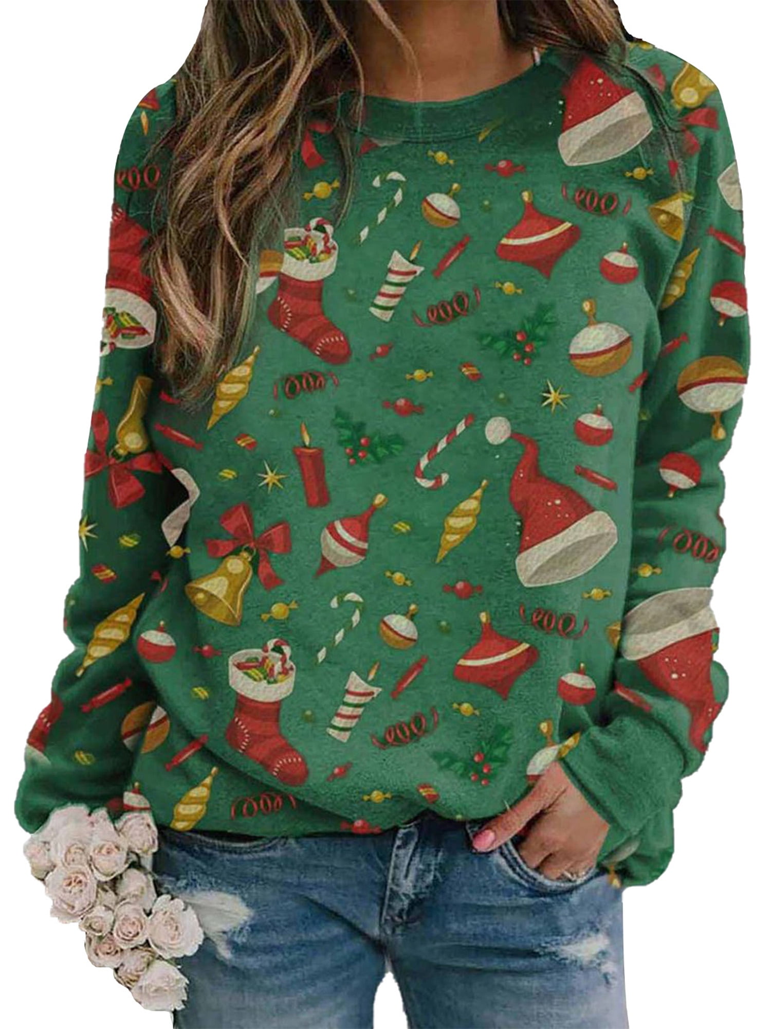 Xmas Gift Christmas Costume Print 3D Hoodie Women Men Casual Sweatshirt Pullover