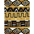 thumbnail image 2 of Villa, Mlli 25x32 Gold Ornate Wood Framed with Double Matting Museum Art Print Titled - Tribal Meeting, 2 of 4