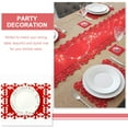 thumbnail image 4 of 4pcs Peplacemats de Navidad Materias de mesa de nieve Mujas de festival Mats de la mesa de fieltro, 4 of 6